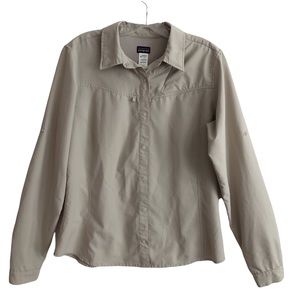 Patagonia Light Tan Snap Sleeve Shirt 10